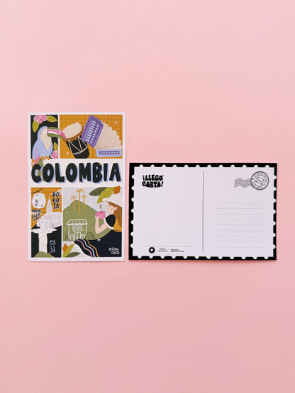 Postales Coloreables "Llegó Carta"