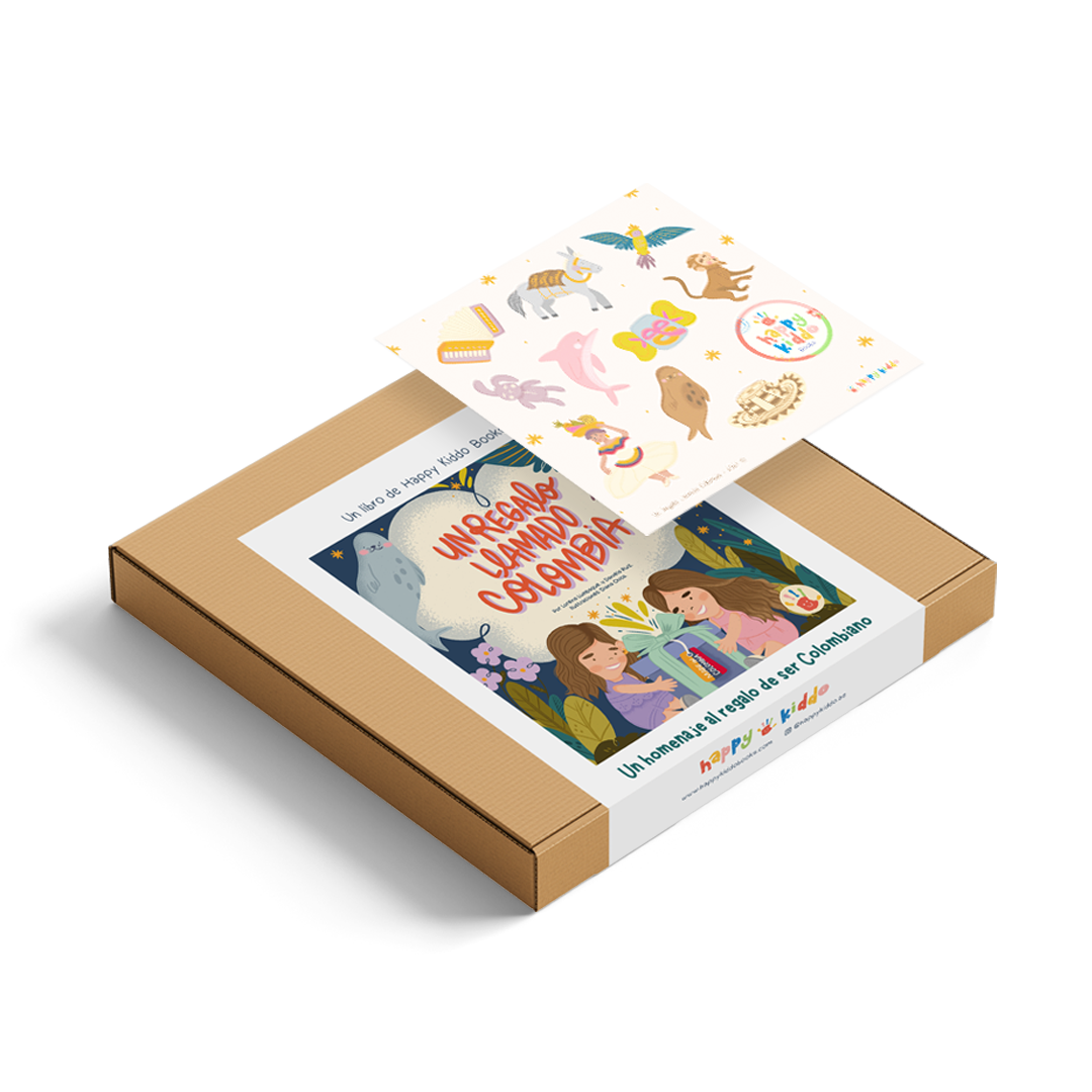 Kit Un regalo llamado Colombia - incluye libro, stickers y postales